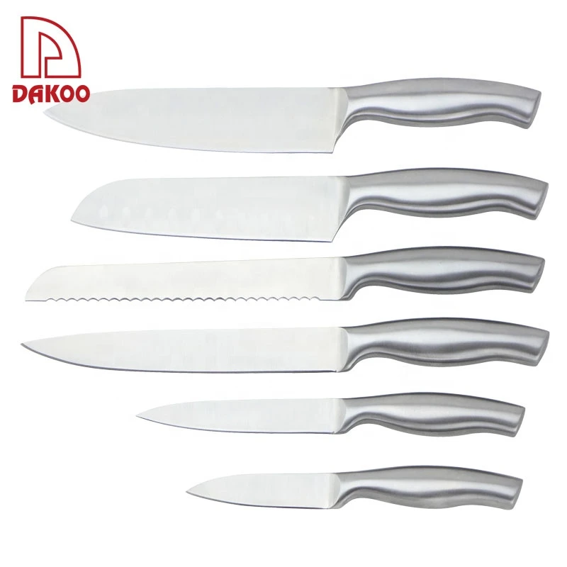 Stainless Steel Material High Quality  6pcs Kitchen Knives