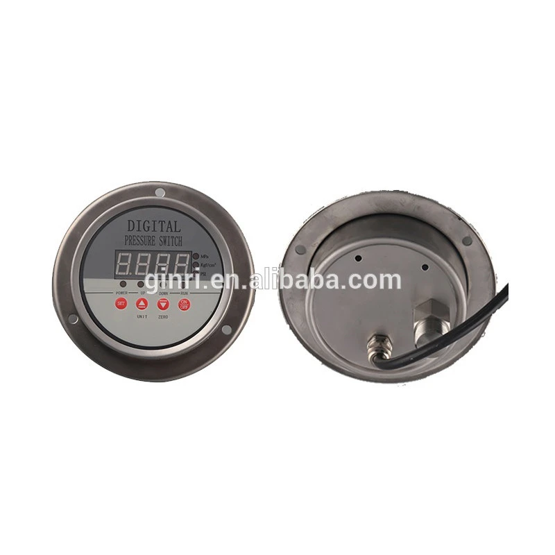 Stainless Steel Pressure Switch 0-1Mpa to 0-60Mpa PSI KGF/CM2 Unit Adjustable Digital Pressure Controller