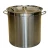 Import Stainless steel round bucket with cover thickened soup bucket kitchen canteen storage bucket from China