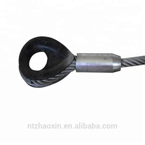 Buy Steel Thimble Eye Ferrule Swaged Wire Rope Sling Round Wire Rope ...