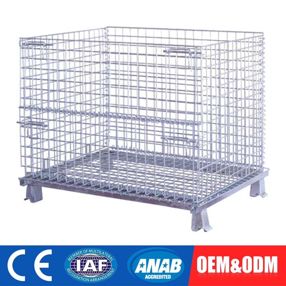 Steel Warehouse Cage/Wire Mesh Container/Storage Cage