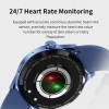 Street Fashion Style Android Smart Watch with Heart Rate Tracker round Shape Sleep Navigation Calendar Answering Call Features