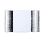 Stripe Machine Washable Soft Microfiber Bath Mat