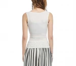summer  low-cut basic t-shirts tank top solid 100 cotton sleeveless camisole tops women's vest