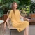 Import Summer trendy womens  solid color loose fitting short sleeve tees casual oversized t shirt dresses from China