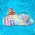 Import Summer Water Play Equipment PVC Lounger Floating Raft Toy Inflatable Slipper Swimming Pool Float With Drink Holder from China