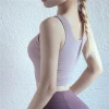 Super Soft Ladies Padded Bra Sexy Women Sports Yoga Bra Fitness Wear Workout Gym Crop Top Athletic Apparel