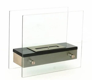 Table top model Bio ethanol fireplace FD49 with stainless steel burner