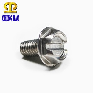 Taiwan Screw Machine Thread Hex Washer Head Flange Slotted Bolts And Nuts