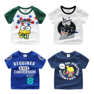 The new Korean version of the summer 2020 children&#x27;s wear cartoon T-shirt baby short sleeves