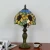 Import Tiffany Designs Holders Glass Lamps for Hotel Italia Lamp Bedroom Accent Stained European Bedside Sunflower Style Night Light from China