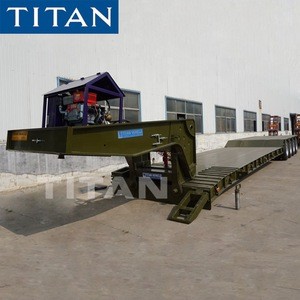 TITAN 120ton 4 axle heavy duty lowboy truck trailer for Sale