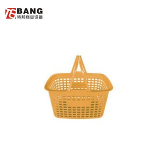 Top quality plastic shopping basket with wheels trolley for elderly