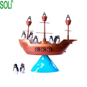 Toy Balance Penguin Pirate Ship Thrilling Interactive Kids Board Games