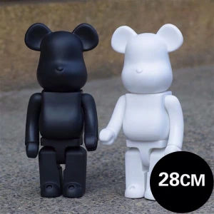 Toy Bearbrick 400% 28cm black High quality action figure toys Toy collection