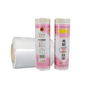 Transparent Materials Shrink Wrap Plastic Clear Stretch Packing Film Noodles Packaging Film