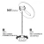 Import Traveling Cosmetic Vanity LED Light Stand Bathroom Bath Makeup Mirror Lighting from China
