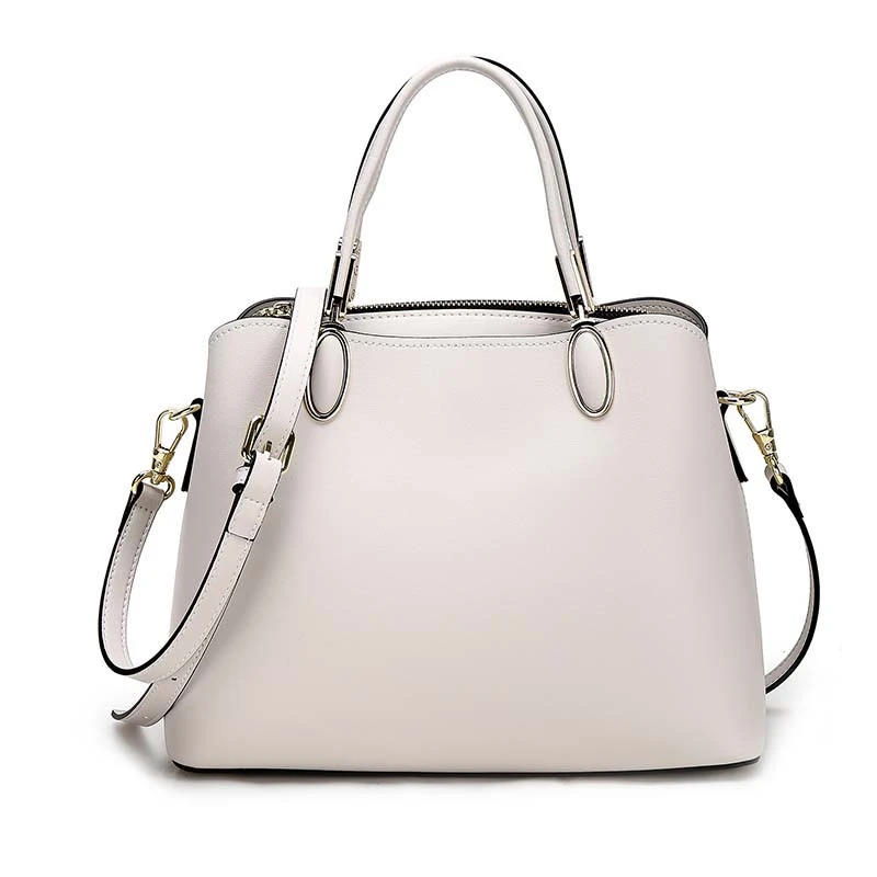 trendy ladies fashion genuine leather bag  brand name handbags shoulder