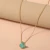 Import Trendy Personalized 18k Beads Chain Green Opal Acrylic Butterfly Pendant Necklace Women Jewelry from China