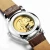 Import Trendy stainless steel mechanical watch stainless steel back water resistant watch from China