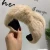 Import Trendy women winter soft fur headband girls top knot headband hair accessory from China