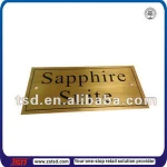 TSD-M641 custom made high quality metal room door embossed number sign plate for hotel or room or house