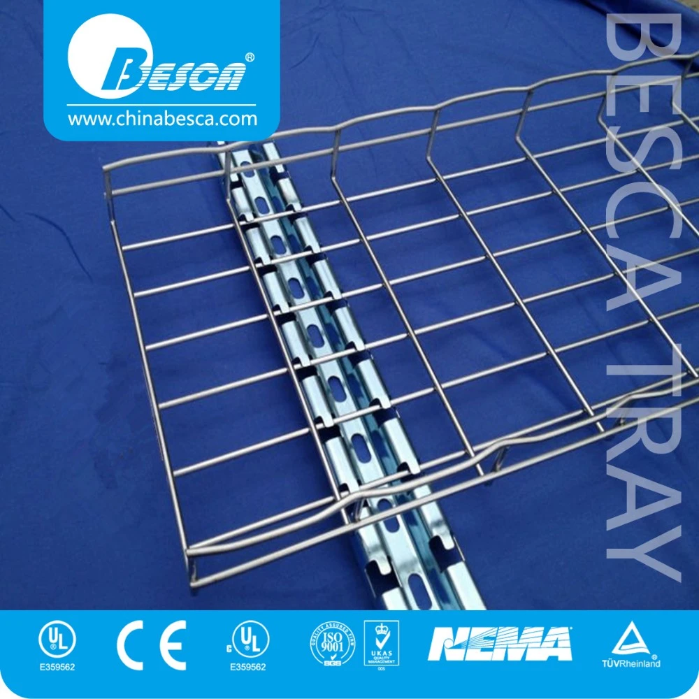 UL CE Besca Straight Steel Wire Mesh Cable Tray Systems Better Price