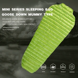 Ultra-Light Adult Outdoor Camping Down Sleeping Bag Nylon Mummy Three Season Goose Down Sleeping Bag Camping Ultralight