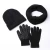 Import Unisex Knitted Warm Ski Winter Acrylic Beanie Touch Screen Cap Scarf Hat Glove Sets from China