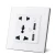 Import Universal 5 Pin Outlet Plug Glass Panel Electric Multi Socket Wall Socket With USB from China
