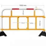 Urban plastic pedestrain barrier Temporary traffic safety barrier fence for Interlocking construction site barricade crowd fence