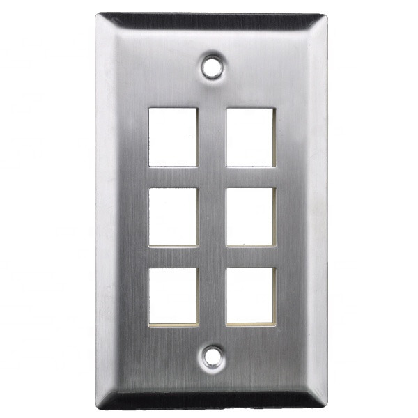 Buy Us Type Stainless Steel A/v Keystone Jack Wall Plate Face Plate ...