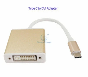 USB 3.1 Type C (USB-C) to DVI Adapter With Aluminium Case