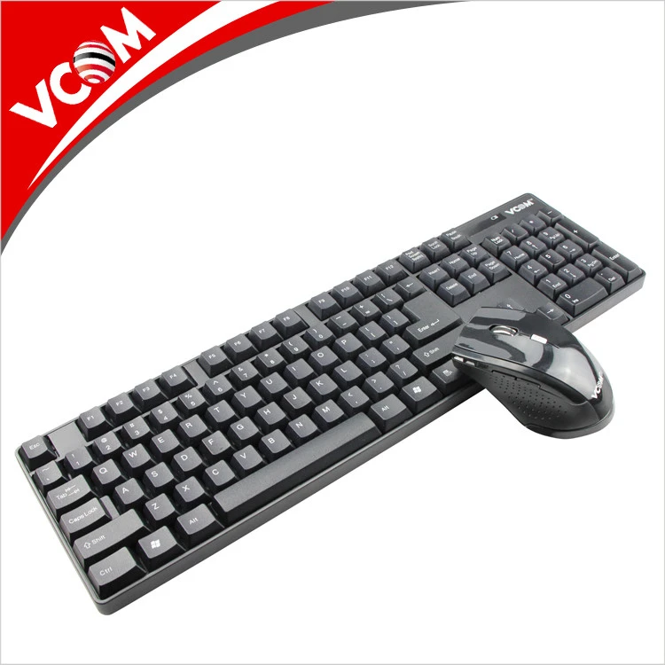VCOM Factory OEM 2.4G Wireless Mouse and Keyboard Sets Ultra-thin Keyboard Mouse Combo for Desktop Smart TV