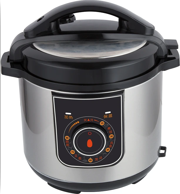 Vietnam 6L Automatic Mechanical Electric Pressure Cooker 220V All-in-1 Timer Knob Control With Non-stick Pot