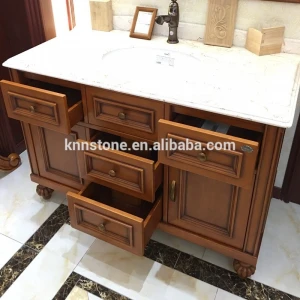 Vintage Brown Finish Bath Cabinet,Leading Bathroom Vanity Factory in China