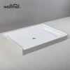 Waltmal Cupc White high acrylic resin wet room shower base tray sizes 48x36 Inch  WTM-014836CT