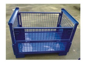 Warehouse storage iron steel box metal container manufacturer