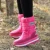 Import Warm And Thick Snow Boots Velvet Snow Wear-resistant Non-slip WaterBoots Female Mid-tube Boots Outdoor Waterproof Cotton Shoes from China