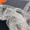 warp knitting textile 100%polyester silk soft net hex mesh fabric for fishing net