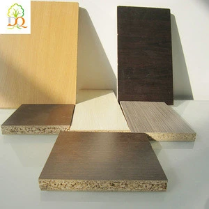 Water resistant melamine flakeboard gloss particle board