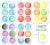 Import Watercolor Rainbow Polka Dot Decals Sticker - Reusable Decal  Nursery Decor, Kids Room Decal, Rainbow Decor from China