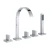 Import Waterfall 5-hole Bathtub Faucets Bathroom Tub Shower Faucet Set from China