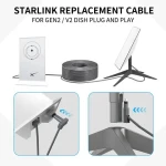 Waterproof and rainproof 1200Mbps transmission rate gen2 starlink satellite internet cable rj45 mini starlink cable