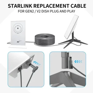 Waterproof and rainproof 1200Mbps transmission rate gen2 starlink satellite internet cable rj45 mini starlink cable