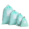 Waterproof Polyester  Bag Travel Wash Pouch Shoe Clothes Drawstring Storage Bag