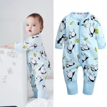 What&why Printing Long Sleeve Infant Rompers Toddler Apparel Born Baby Clothes children clothing vendor
