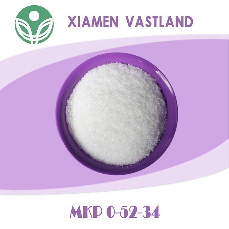 White crystals Monopotassium Phosphate fertilizer MKP  0-52-34
