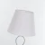 Import White Fashion Bedroom Bedside Modern Hotel Family Bedroom Table Lamps Chromed Metal Base Cotton Led Reading Lamp from China