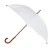 Import white umbrella with curved wooden handle,straight umbrella from China